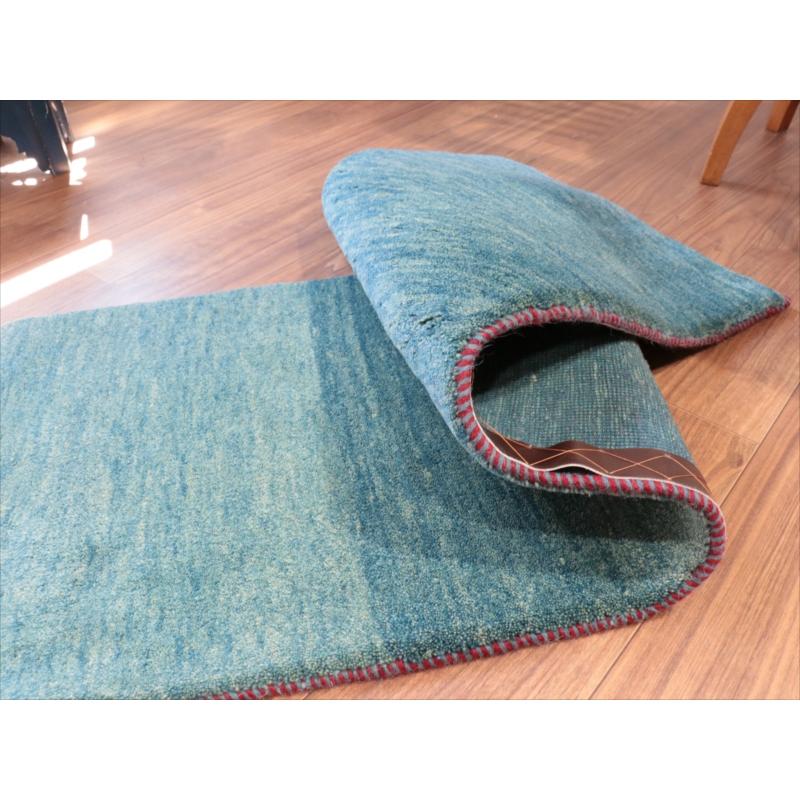 ギャッベ　ノマド/Nomad　細長ランナー 150x53cm ブルーグリーン |  | 09