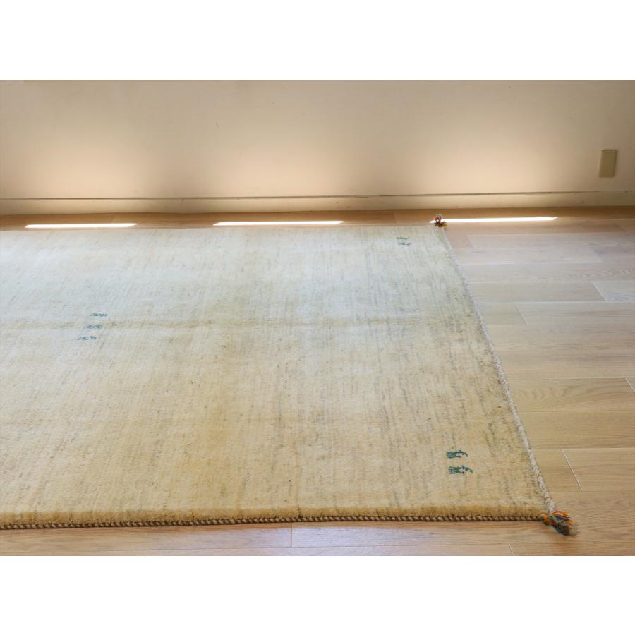 ギャッベ イラン産手織りラグ 240×200cm シンプル　無地　ナチュラルアイボリー　ベージュ |  | 03
