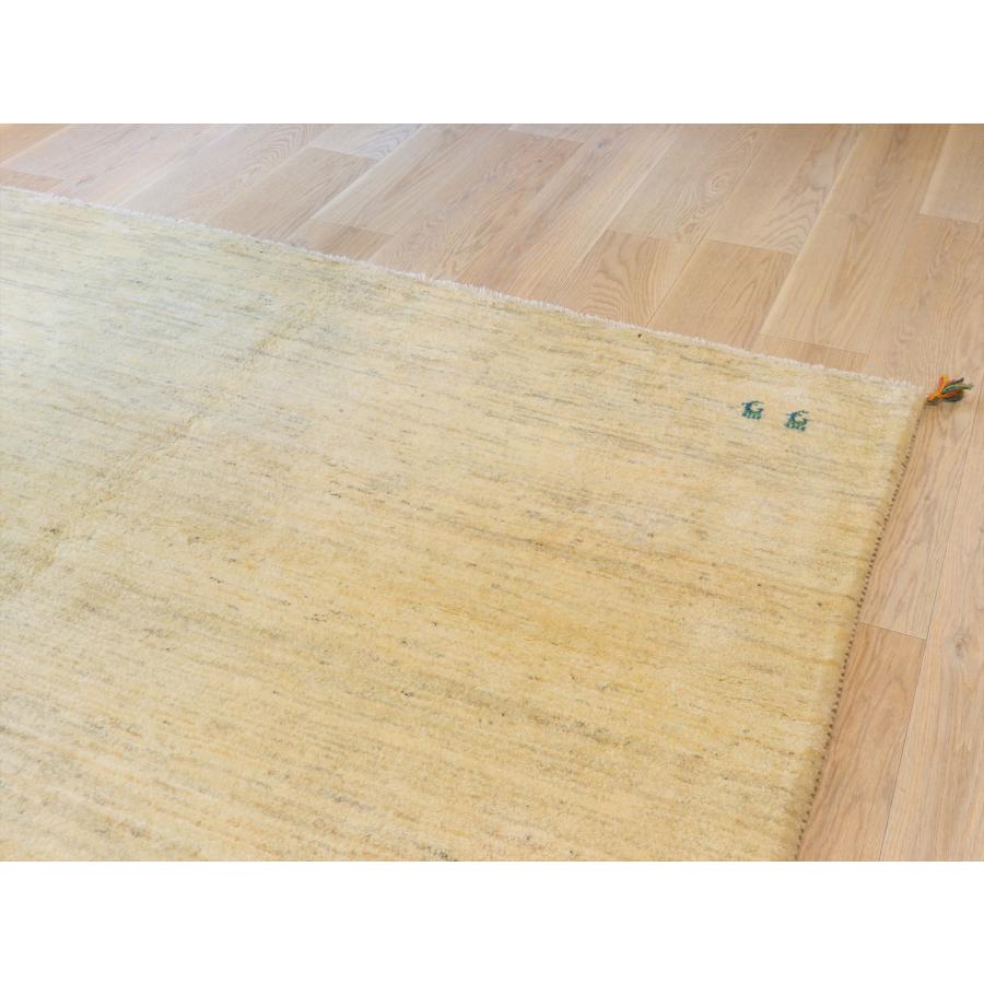 ギャッベ イラン産手織りラグ 240×200cm シンプル　無地　ナチュラルアイボリー　ベージュ |  | 08