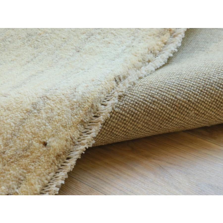 ギャッベ イラン産手織りラグ 240×200cm シンプル　無地　ナチュラルアイボリー　ベージュ |  | 09