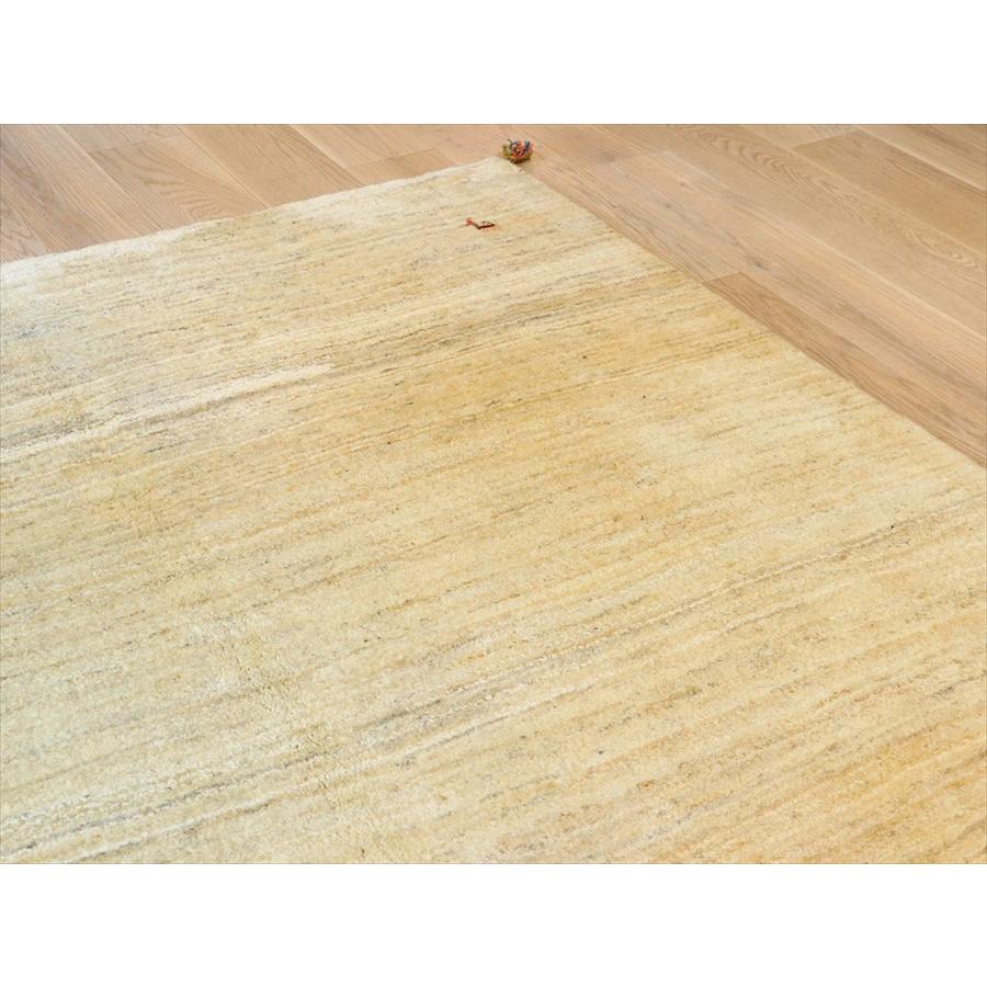 ギャッベ　イラン手織り 237×190cm 羊毛のアイボリーグラデーション |  | 06