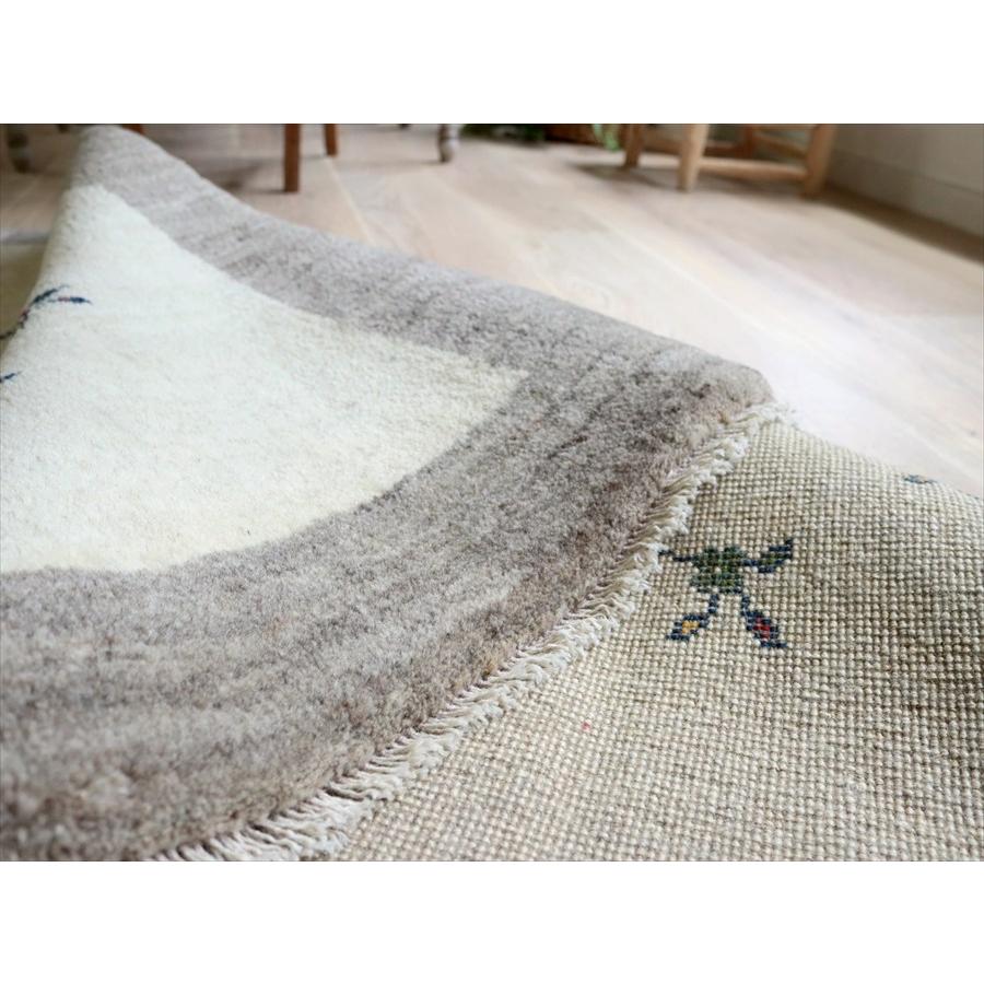 Gabbeh ギャッベ ナチュラルアイボリー 172×123cm シンプル　無地 イラン産 手織りギャッベ トライバルラグ |  | 10