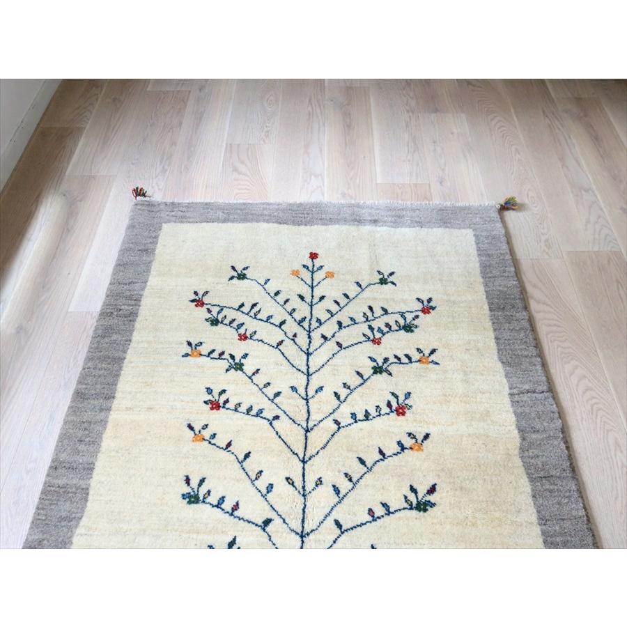 Gabbeh ギャッベ ナチュラルアイボリー 172×123cm シンプル　無地 イラン産 手織りギャッベ トライバルラグ |  | 02