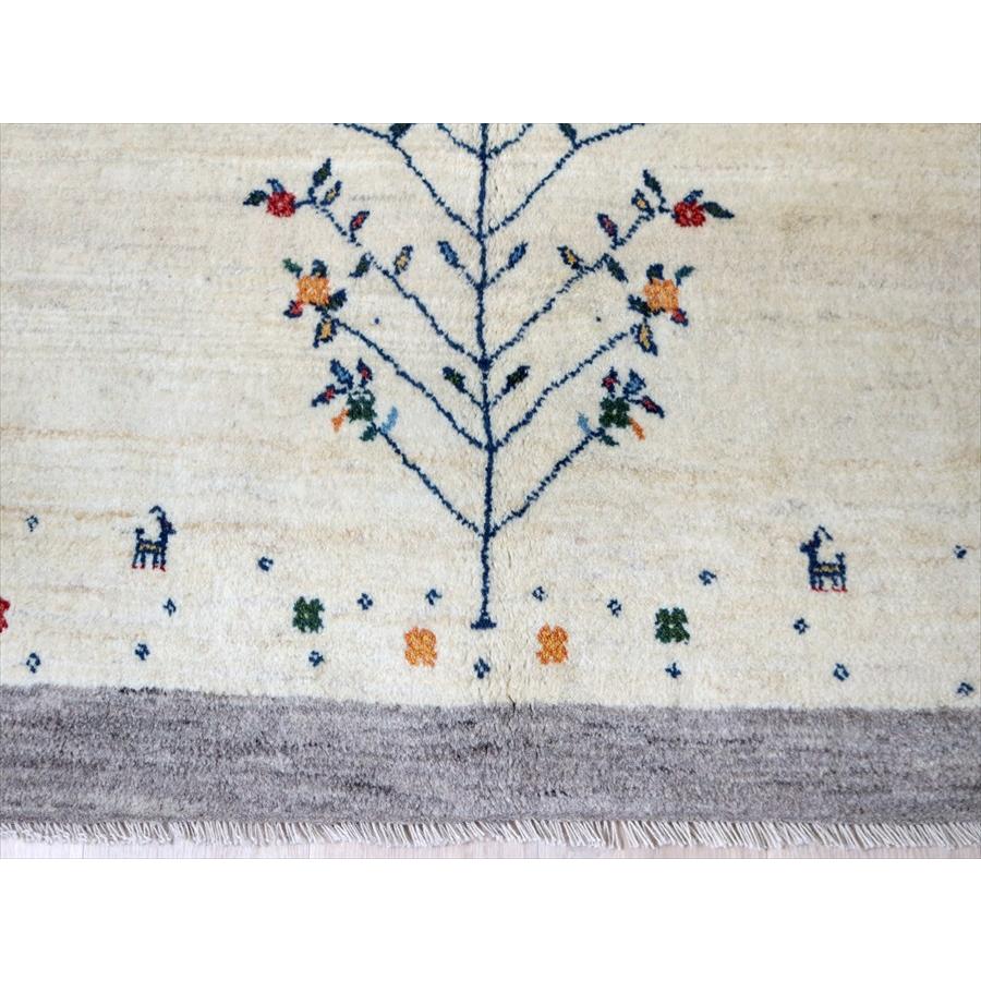 Gabbeh ギャッベ ナチュラルアイボリー 172×123cm シンプル　無地 イラン産 手織りギャッベ トライバルラグ |  | 03