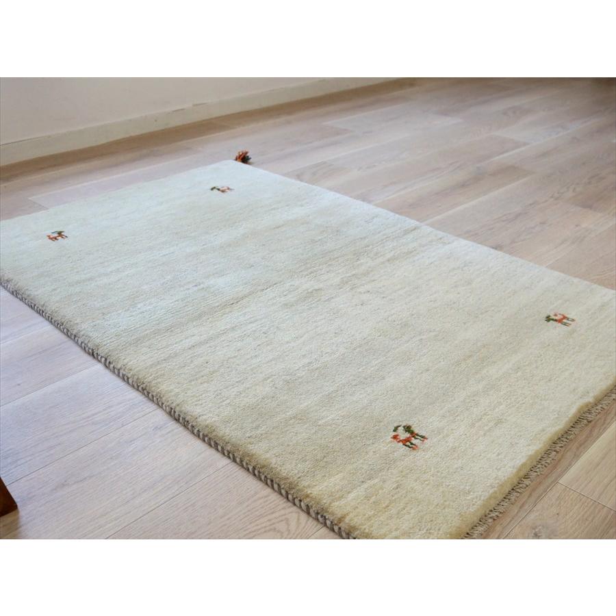 ギャッベ イラン産 手織りラグ 148×93cm Gabbeh ナチュラルアイボリー |  | 04