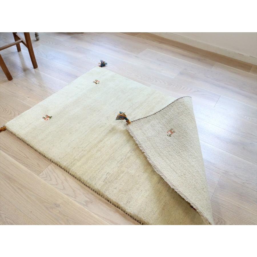ギャッベ イラン産 手織りラグ 148×93cm Gabbeh ナチュラルアイボリー |  | 07