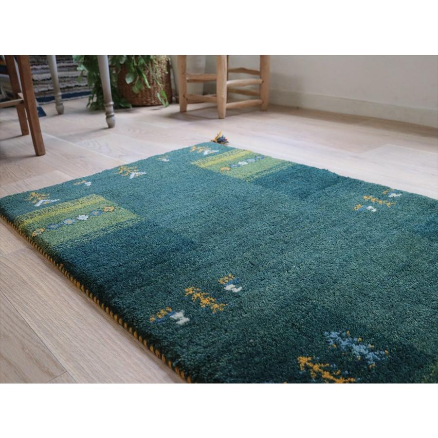 ギャッベ　ロングランナー 238×74cm ブルーグリーン　グラデーション |  | 06