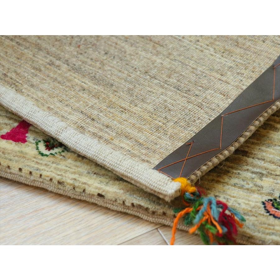 ギャッベ　カシュクーリ　細かな織り 98×67cm 玄関マットザクロの実　生命の樹 |  | 06