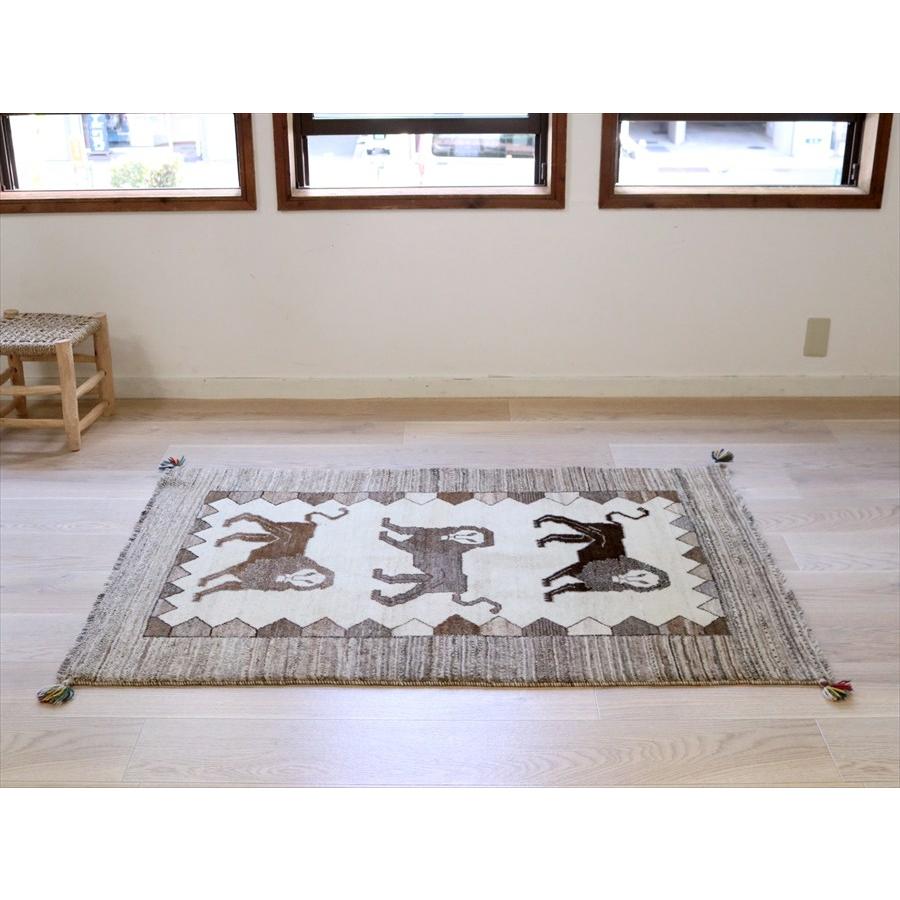 ライオンラグ 3頭のライオン 150×100cm ナチュラル　グレー |  | 03