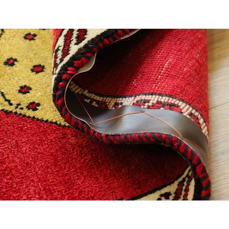 ライオンラグ オールドギャッベ トライバルラグ Lion Gabbeh, 92×68cm レッド　ベージュのヒョウ |  | 07