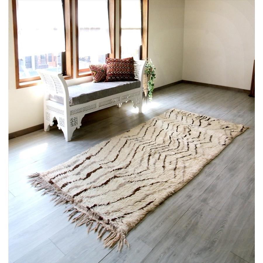 モロッコラグ　アジラル モノトーン  249x113cm Morroco Berber Rug Azilal ジグザグ | ブランド登録なし | 01