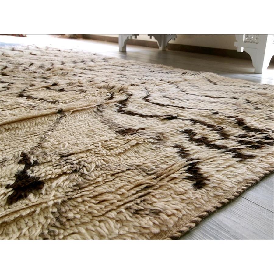 モロッコラグ　アジラル モノトーン  249x113cm Morroco Berber Rug Azilal ジグザグ | ブランド登録なし | 05