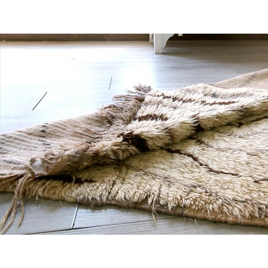モロッコラグ　アジラル モノトーン  249x113cm Morroco Berber Rug Azilal ジグザグ | ブランド登録なし | 07