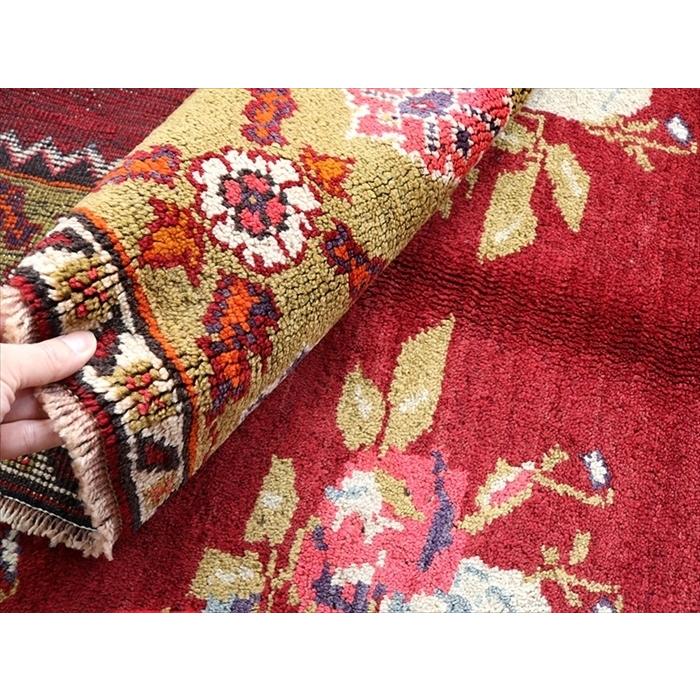 オールドカーペット チャナッカレ　トルコ絨毯/カリヨラ 245x160cm 花束のモチーフ | ブランド登録なし | 06