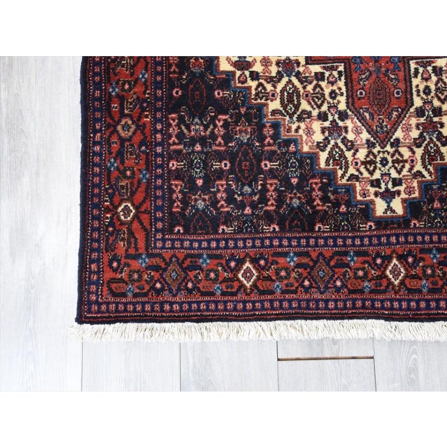 イラン・トルコ ラグ・壁掛け布 ペイズリー柄ラグ 150×150 トライバルラグ イランの絨毯/リビングサイズ セッヂャーデ 154x120cm