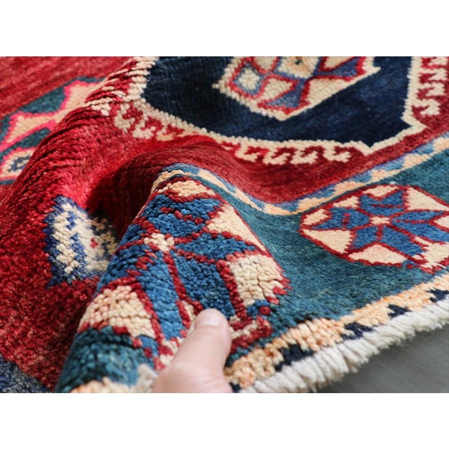 オールドカーペット コンヤ　セッヂャーデ 167x116cm草木染　アカネの赤 インディゴ | ブランド登録なし | 09