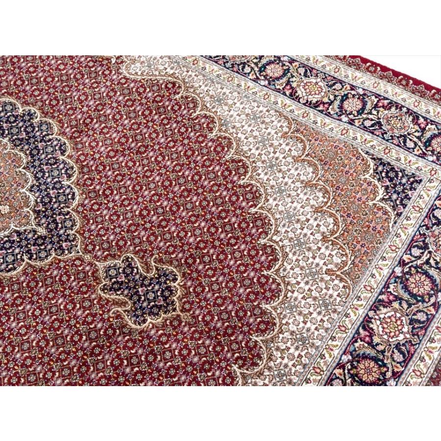 ペルシャ絨毯タブリーズ産 センターラグサイズ188x130cm ワイン ペルシャ絨毯タブリーズ産 センターラグサイズ188x130cm ワイン