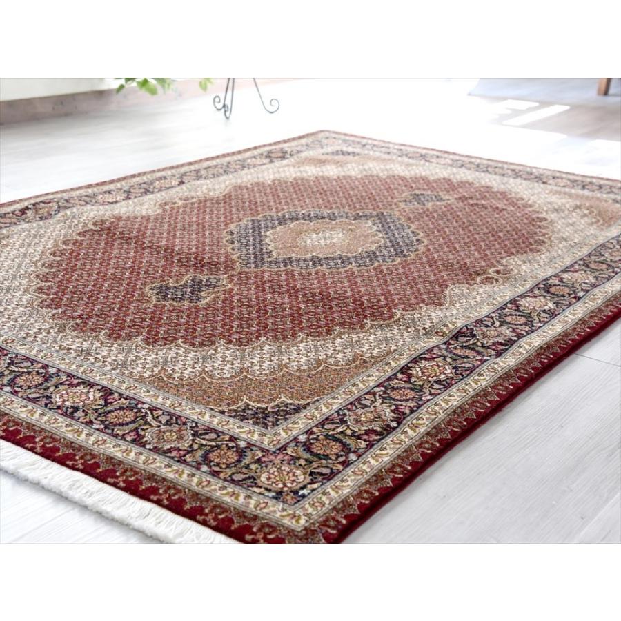 ペルシャ絨毯タブリーズ産 センターラグサイズ188x130cm ワイン ペルシャ絨毯タブリーズ産 センターラグサイズ188x130cm ワイン