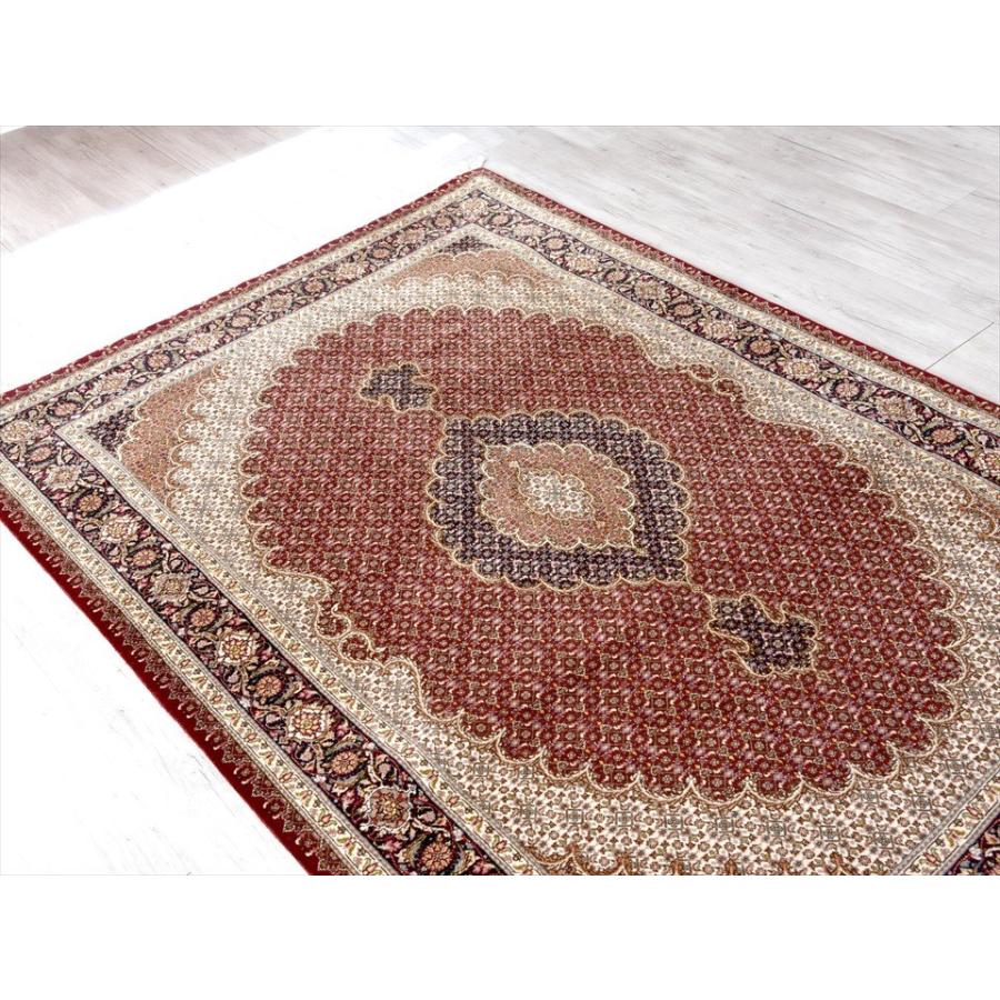 ペルシャ絨毯タブリーズ産 センターラグサイズ188x130cm ワイン ペルシャ絨毯タブリーズ産 センターラグサイズ188x130cm ワイン