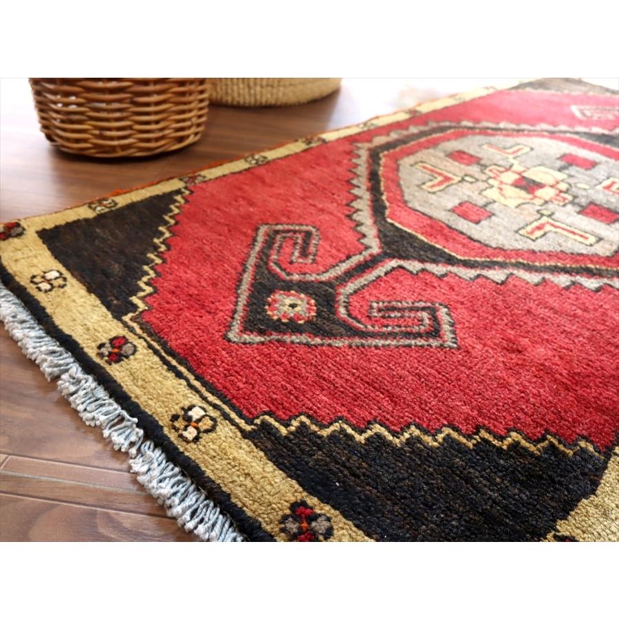 オールドカーペット トルコ絨毯/ヤストゥク 102x52cm カルス地方