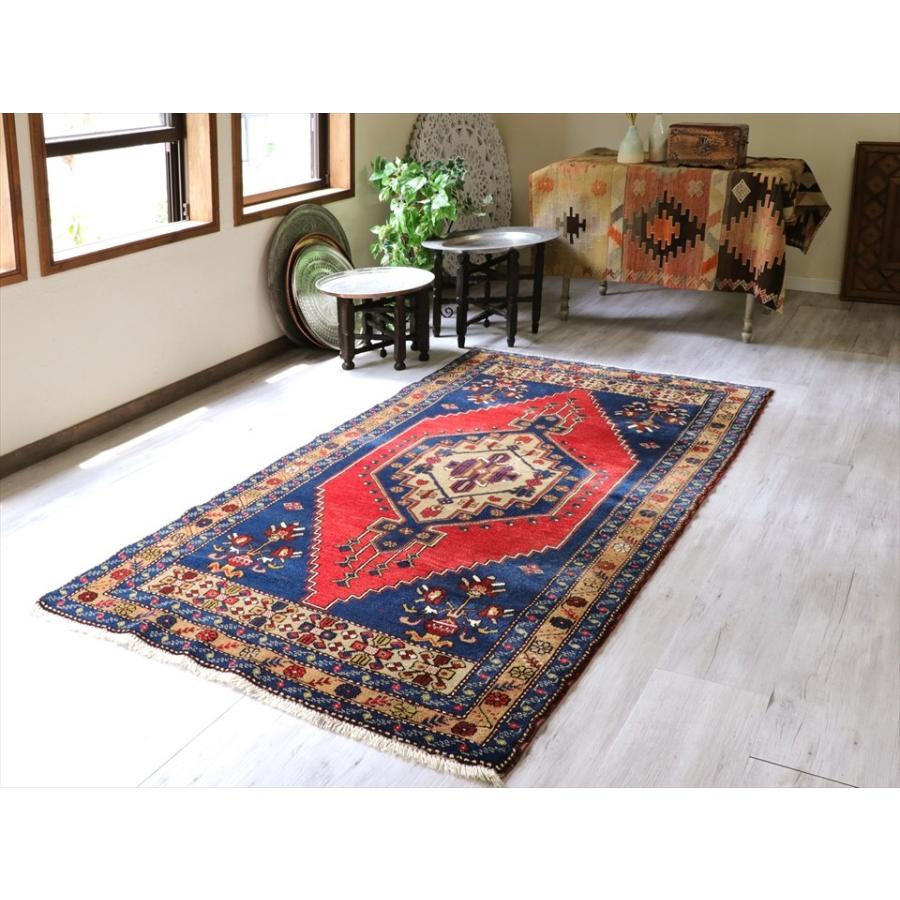 トルコヴィンテージラグ ベージュ系 206×116 トルコヴィンテージ