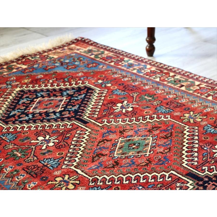 トライバルラグ・部族絨毯/イラン南部ヤラメ Yalameh 131x85cm トライバルラグ・部族絨毯/イラン南部ヤラメ Yalameh 131x85cm