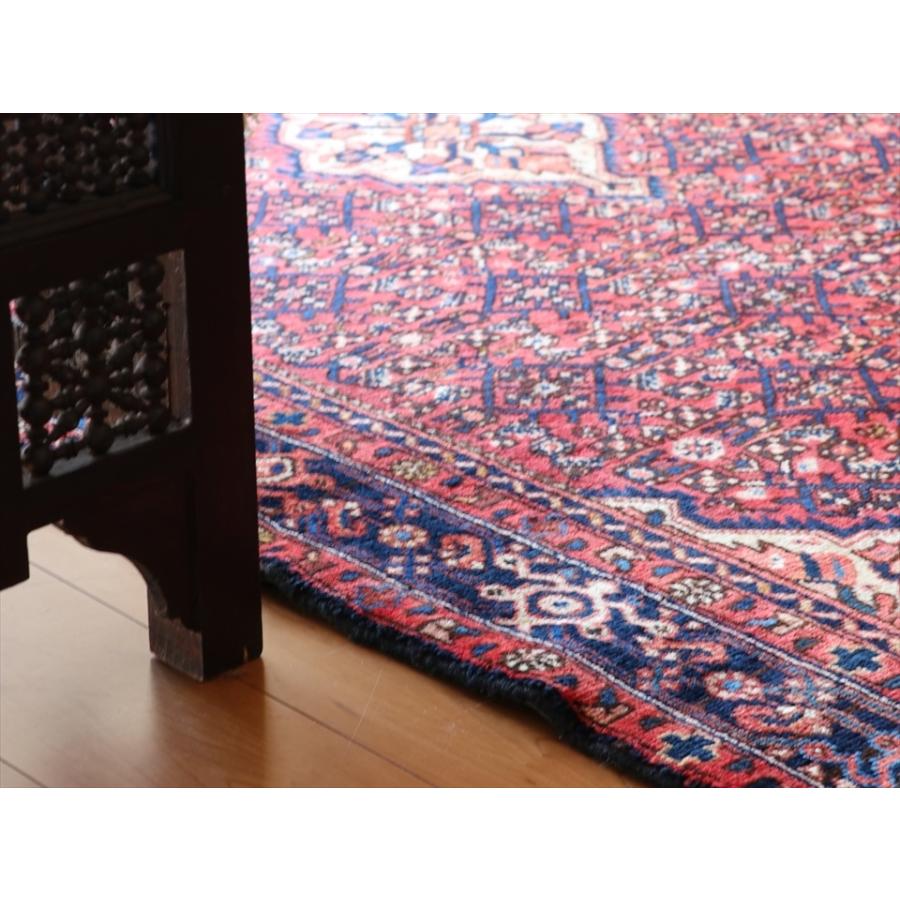 部族絨毯 トライバルラグ 223ｘ155cm ハマダン　イラン西部　レッド/ネイビー/ホワイト | ブランド登録なし | 09