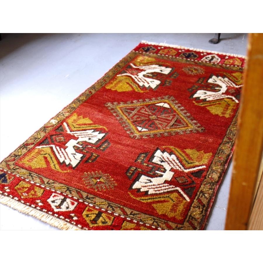 最大99％オフ！ トルコ絨毯 手織り オールド 羊毛１００％ 草木染