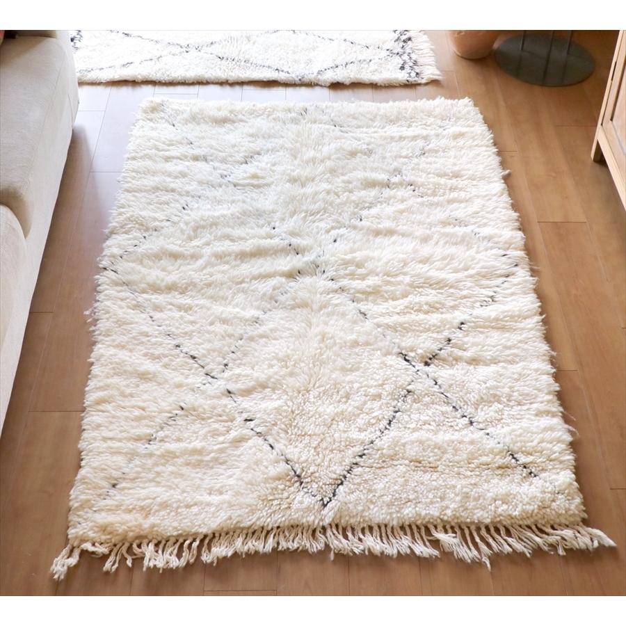 モロッコのラグ ベニワレン 手編み ベルベル族