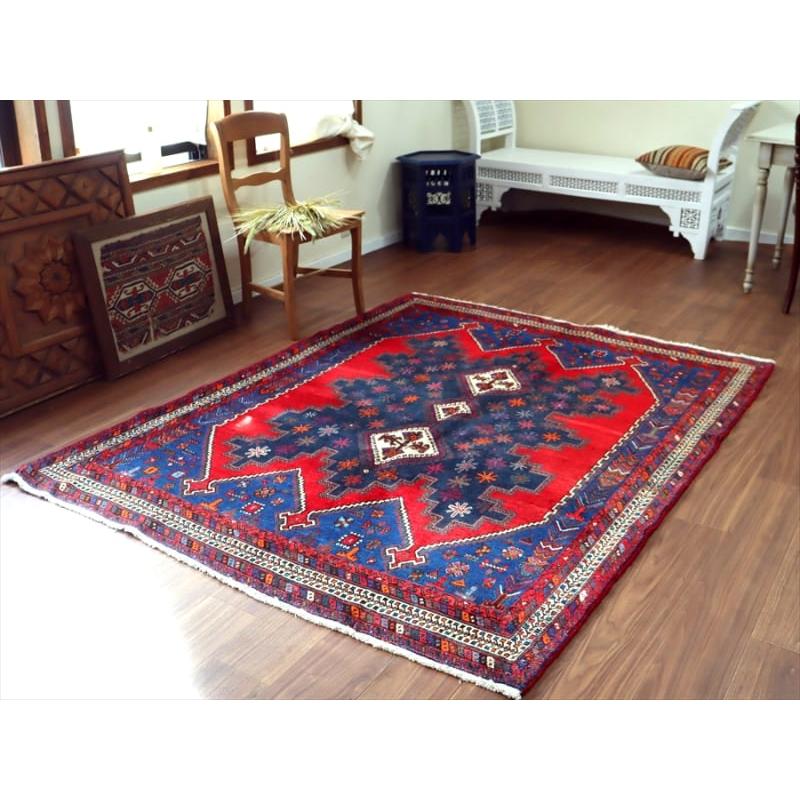 トライバルラグ　アフシャール　 206x161cm イラン南部シルジャン |  | 01