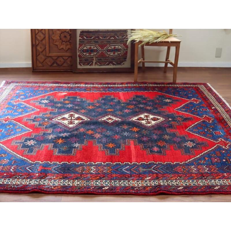 トライバルラグ　アフシャール　 206x161cm イラン南部シルジャン |  | 03