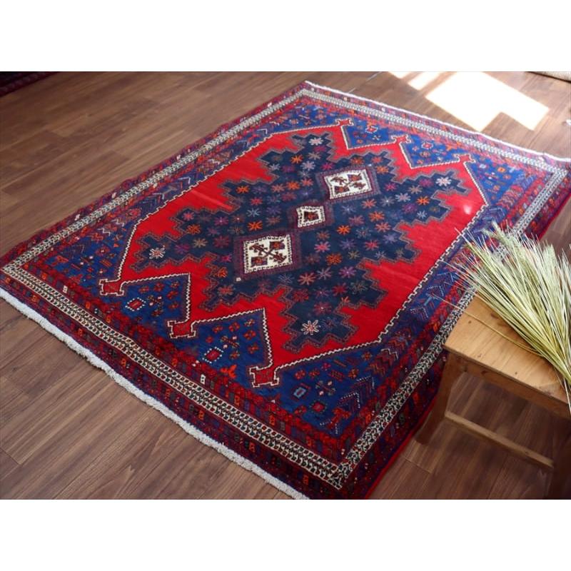 トライバルラグ　アフシャール　 206x161cm イラン南部シルジャン |  | 04