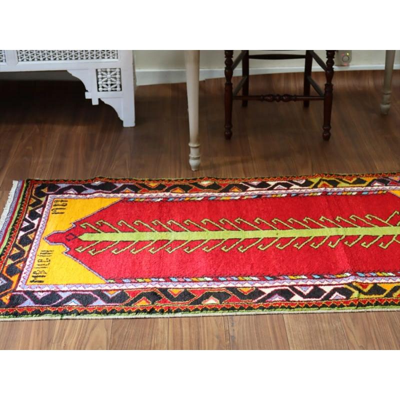 ヴィンテージラグ　1987年　トルコ絨毯 157x86cm チャル　生命の樹 |  | 03