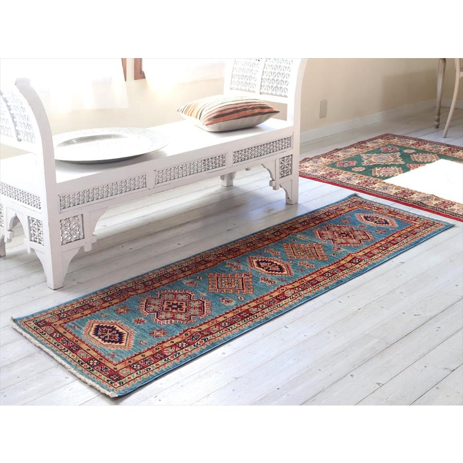 手織りじゅうたん リプロダクト 草木染 194x63cm コーカサス　シルヴァンデザイン | ブランド登録なし | 01