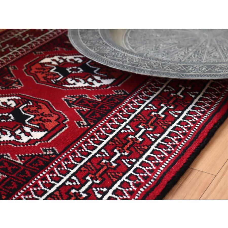 トライバルラグ トルクメン 190x64cm 連なる文様 | ブランド登録なし | 04