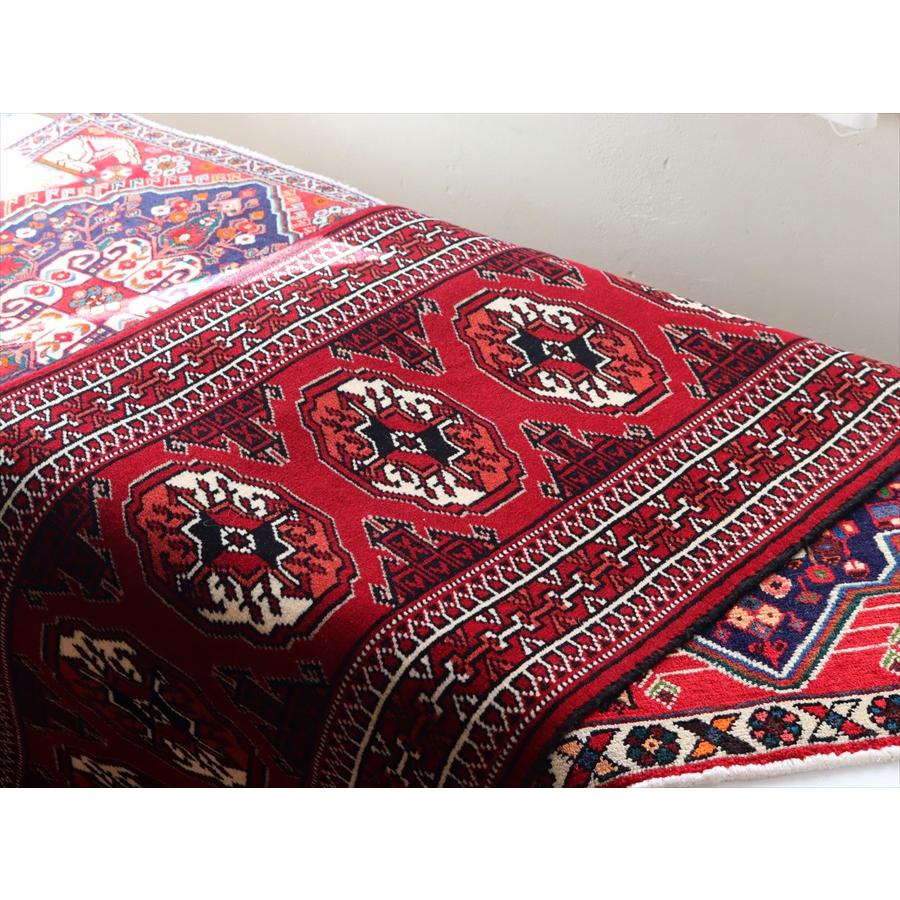 トライバルラグ トルクメン 190x64cm 連なる文様 | ブランド登録なし | 06