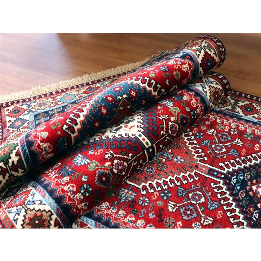 トライバルラグ ヤラメ 295x80cm ７つのドラゴンとダイヤの額縁デザイン | ブランド登録なし | 10