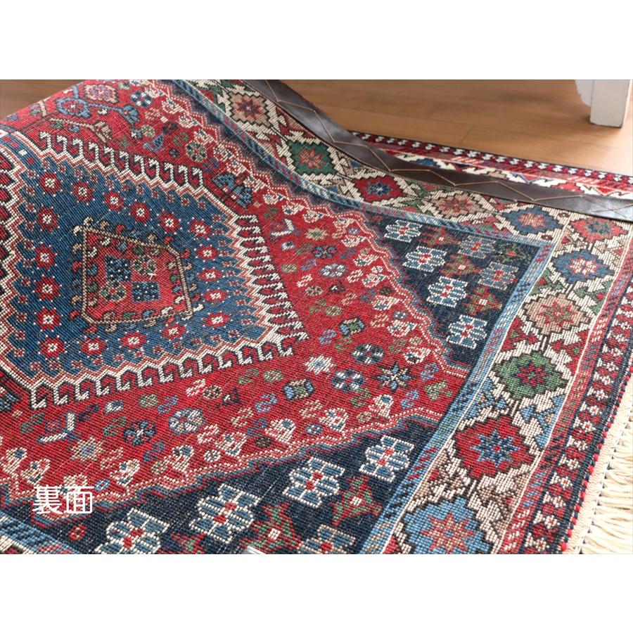 トライバルラグ ヤラメ 295x80cm ７つのドラゴンとダイヤの額縁デザイン | ブランド登録なし | 12