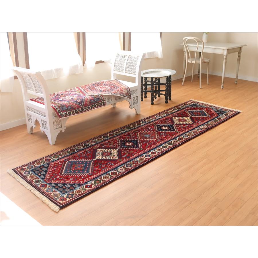 トライバルラグ ヤラメ 295x80cm ７つのドラゴンとダイヤの額縁デザイン | ブランド登録なし | 01