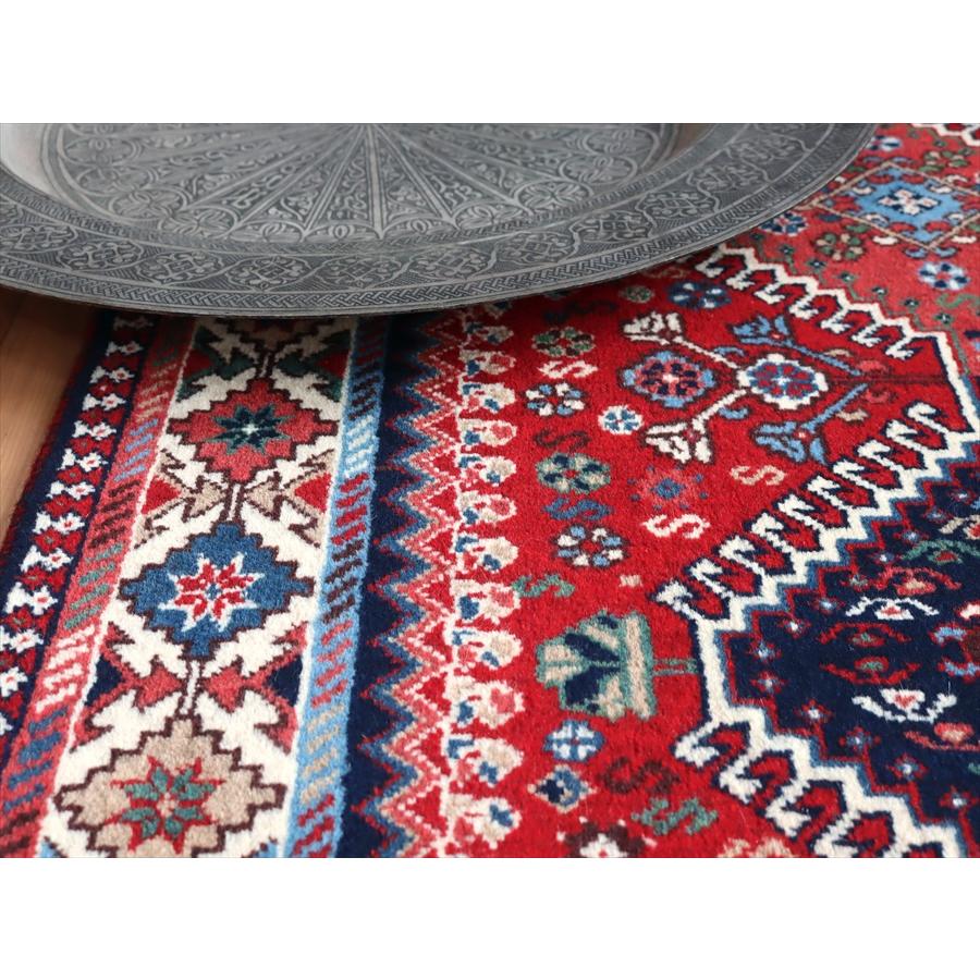 トライバルラグ ヤラメ 295x80cm ７つのドラゴンとダイヤの額縁デザイン | ブランド登録なし | 07