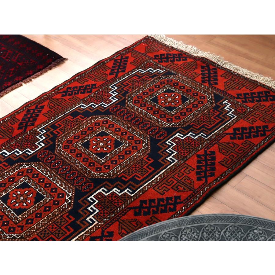 トライバルラグ バルーチ 168x85cm 4つのメダリオン トライバルラグ バルーチ 168x85cm 4つのメダリオン