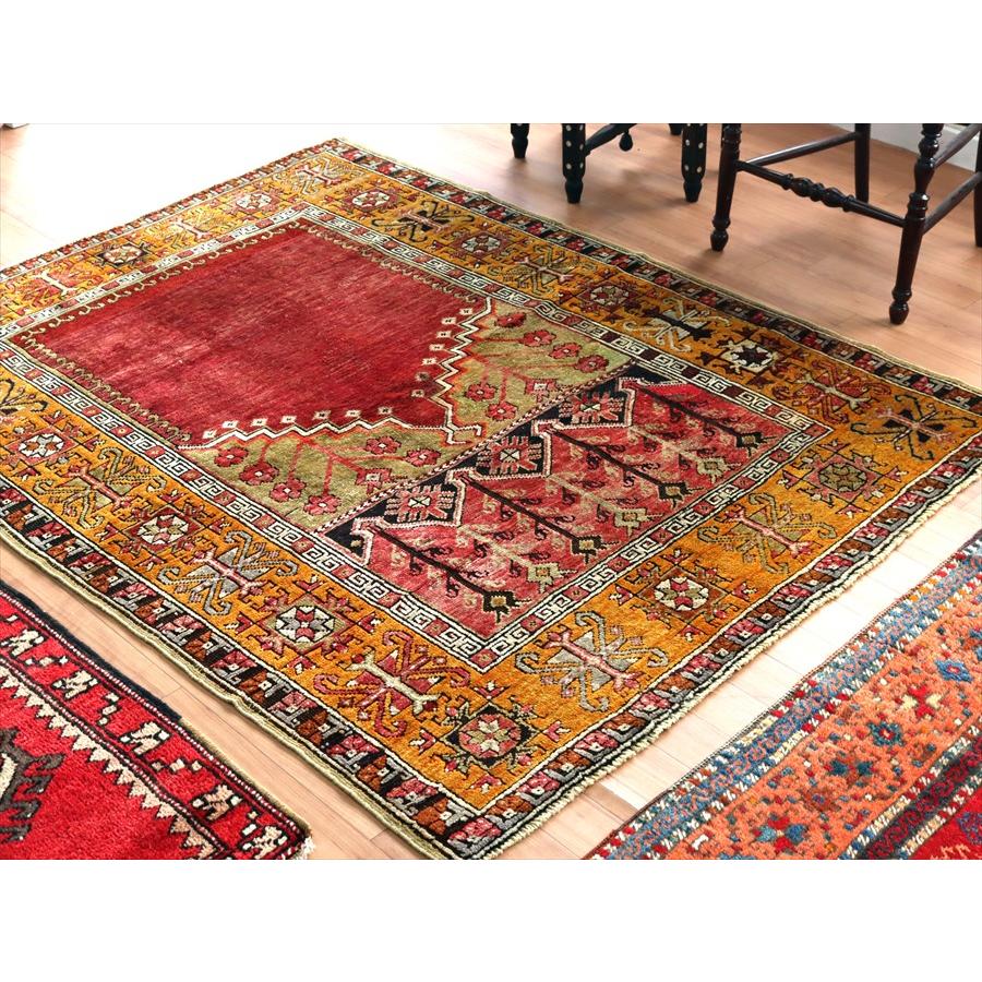 トルコ絨毯 オールドカーペット 166x129cm 赤いミフラープ | ブランド登録なし | 15