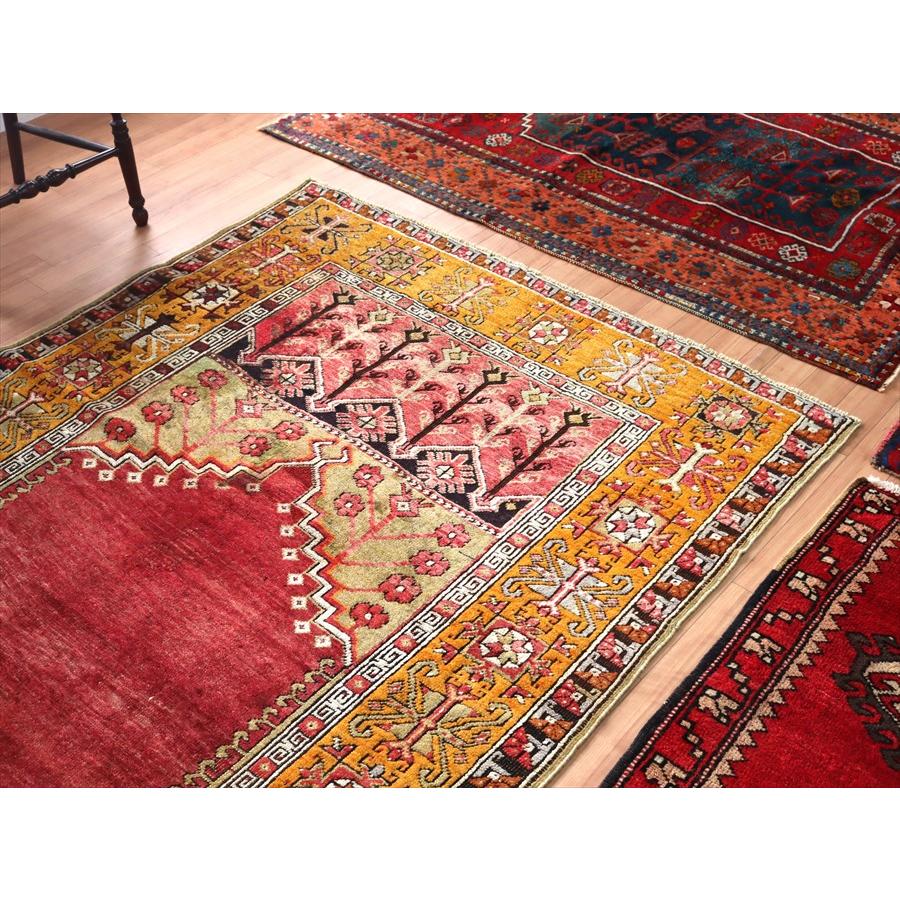 トルコ絨毯 オールドカーペット 166x129cm 赤いミフラープ | ブランド登録なし | 02