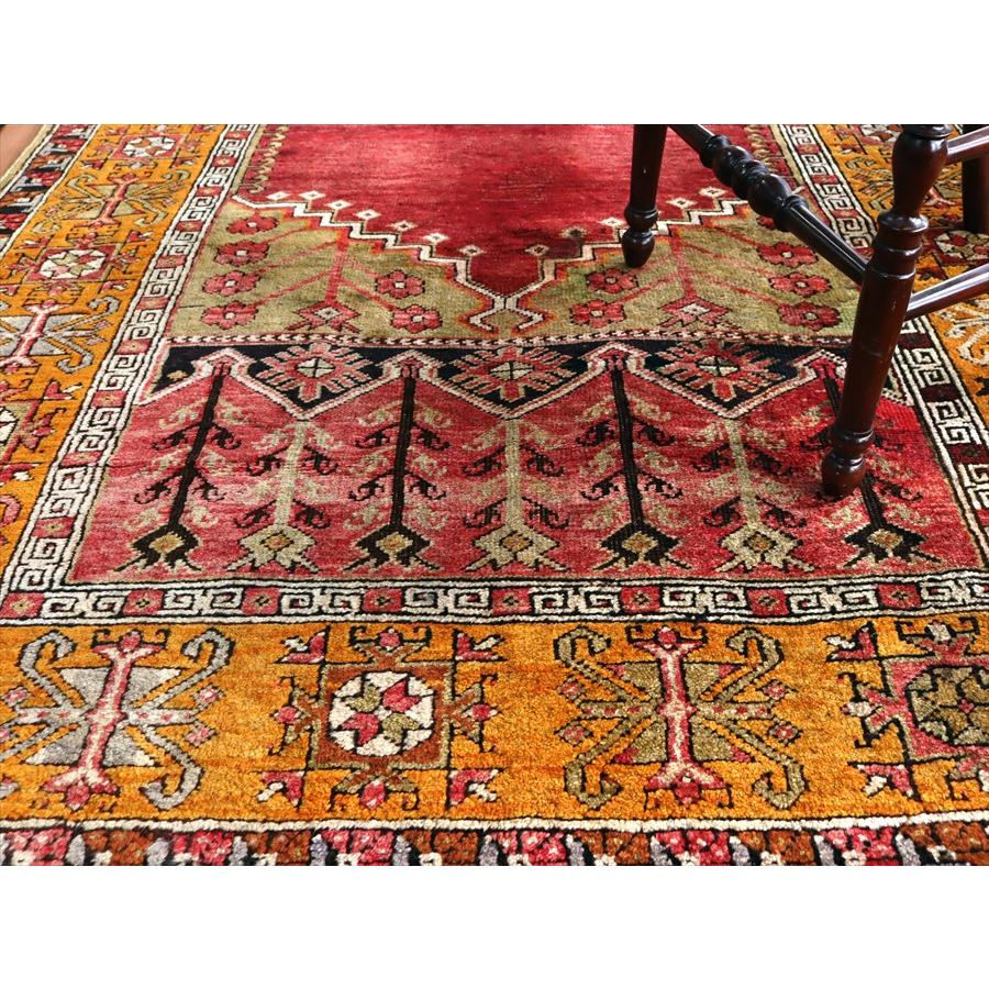 トルコ絨毯 オールドカーペット 166x129cm 赤いミフラープ | ブランド登録なし | 06