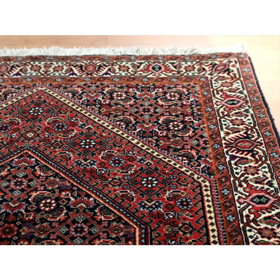 トライバルラグ ビジャール 106x76cm 六角形のメダリオン レッド | ブランド登録なし | 04