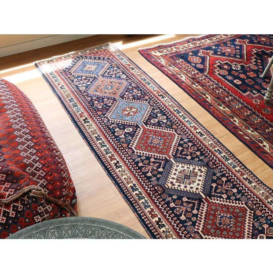 手織り絨毯 ヤラメ 286x65cm ９つのメダリオン | ブランド登録なし | 02