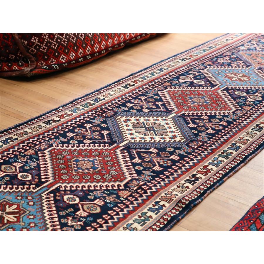 手織り絨毯 ヤラメ 286x65cm ９つのメダリオン | ブランド登録なし | 04