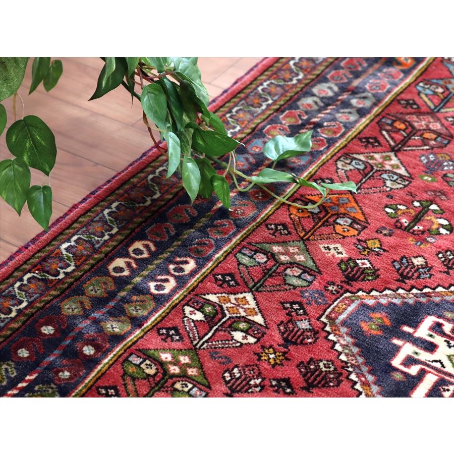 トライバルラグ ５つのメダリオン 284x87cm カシュカイ族の手織りじゅうたん | ブランド登録なし | 04