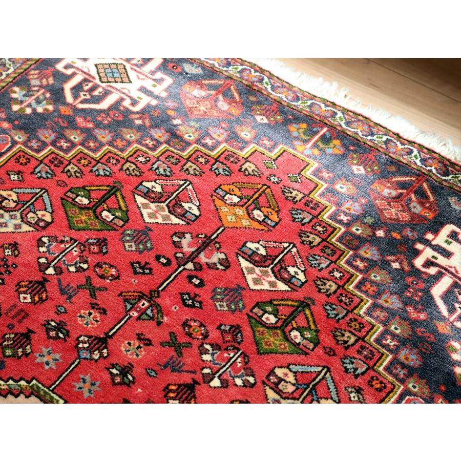 トライバルラグ ５つのメダリオン 284x87cm カシュカイ族の手織りじゅうたん | ブランド登録なし | 06