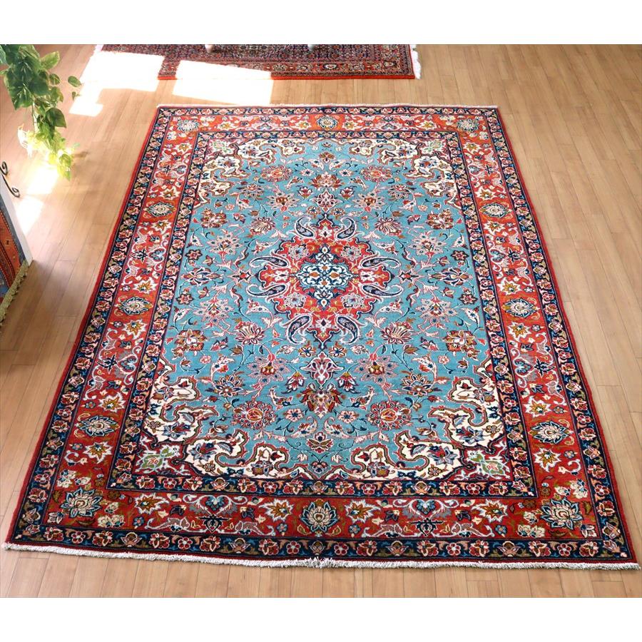 手織り絨毯 イスファハーン 223x158cm 花のアラベスク | ブランド登録なし